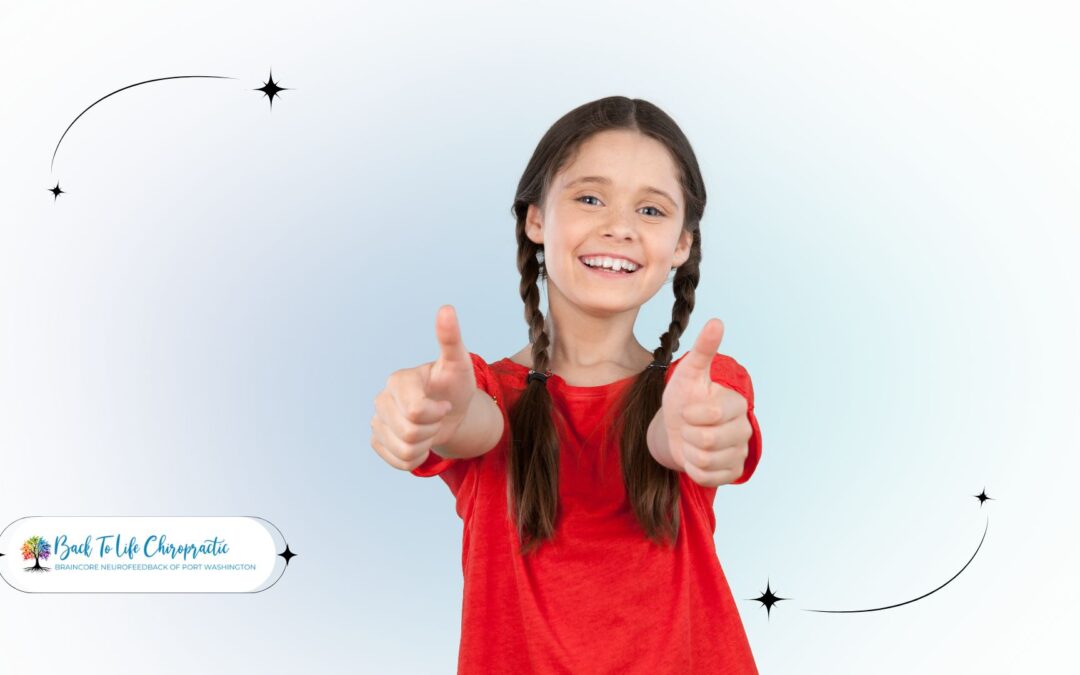 A young athlete training with neurofeedback.
